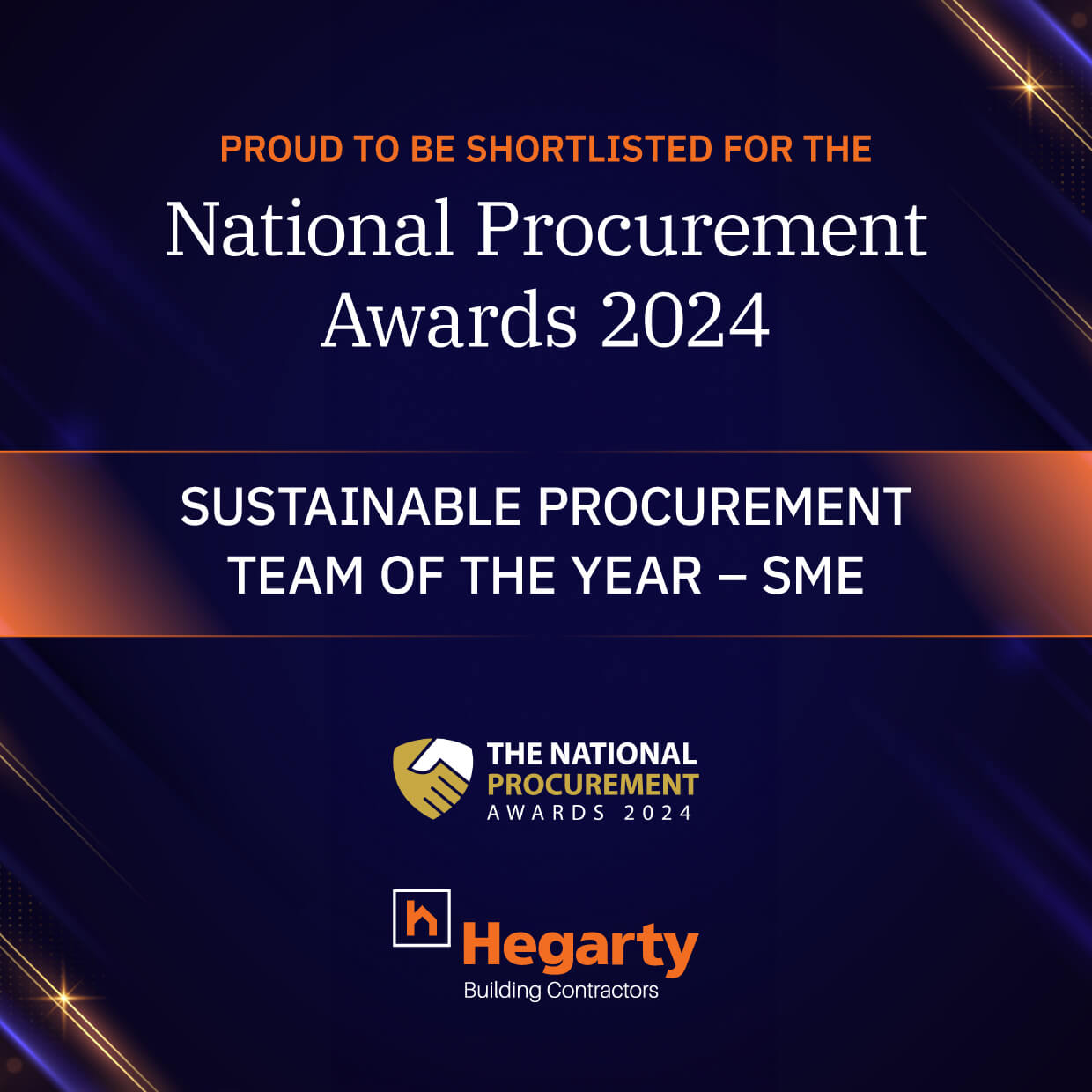 PJ Hegarty Shortlisted for Sustainable Procurement Team of the Year